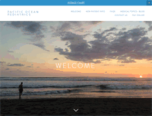 Tablet Screenshot of pacificoceanpediatrics.com